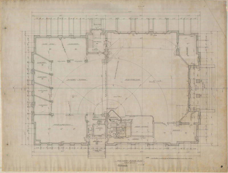 Drawing, Thompson Architectural - First Baptist Church, Conway, Arkansas