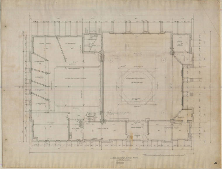 Drawing, Thompson Architectural - First Baptist Church, Conway, Arkansas