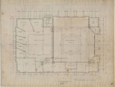 Drawing, Thompson Architectural - First Baptist Church, Conway, Arkansas