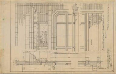 Drawing, Thompson Architectural - Fulk Estate (Arkansas Democrat Building), Little Rock, Arkans ...