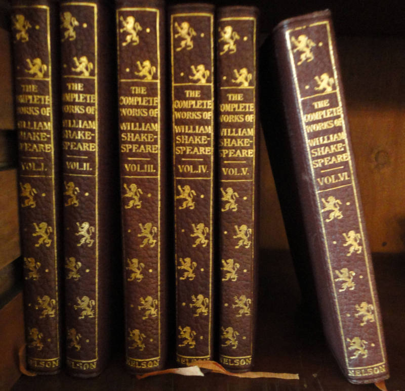 Book set, "Complete Works of William Shakespeare"