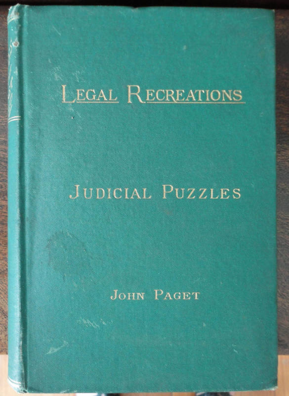 Book, "Judicial Puzzles"