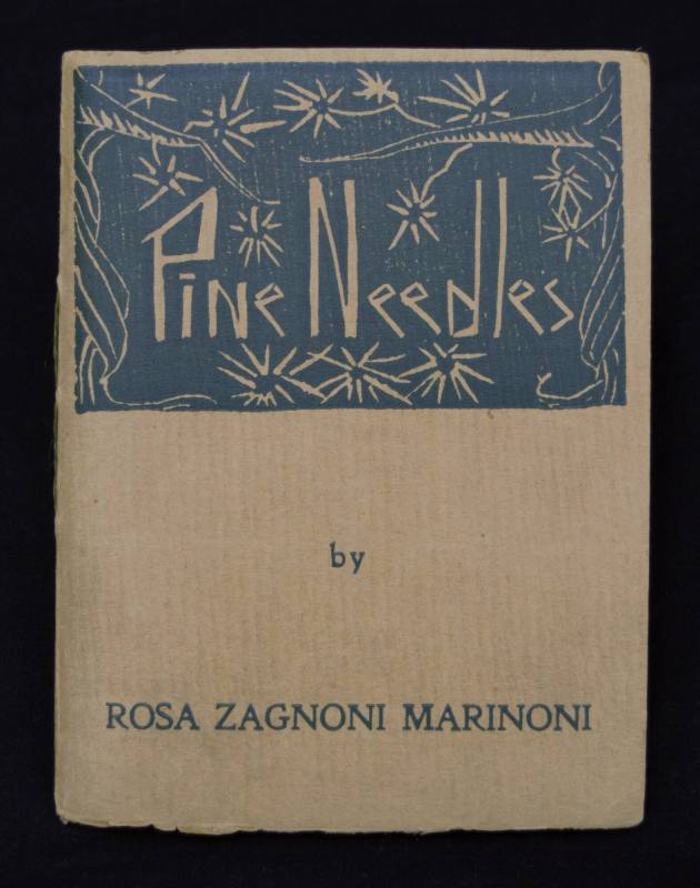 Book, Poems "Pine Needles" by Rosa Zagnoni Marinoni