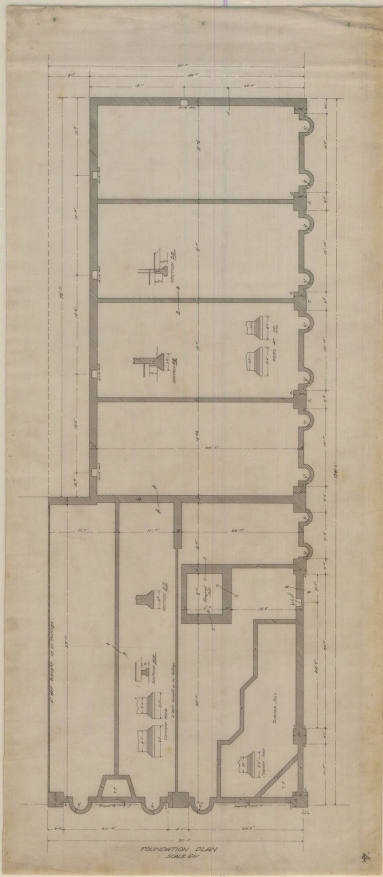 Drawing, Thompson Architectural - Charles McKee Bank & Store, Fordyce