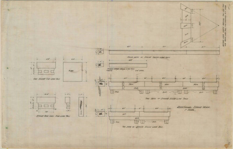 Drawing, Thompson Architectural - Charles McKee Bank & Store, Fordyce