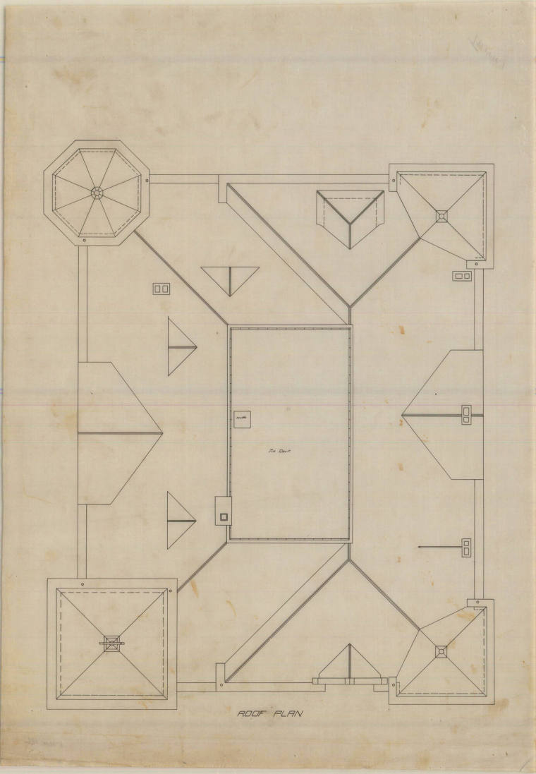 Drawing, Thompson Architectural - Saline County Courthouse, Benton