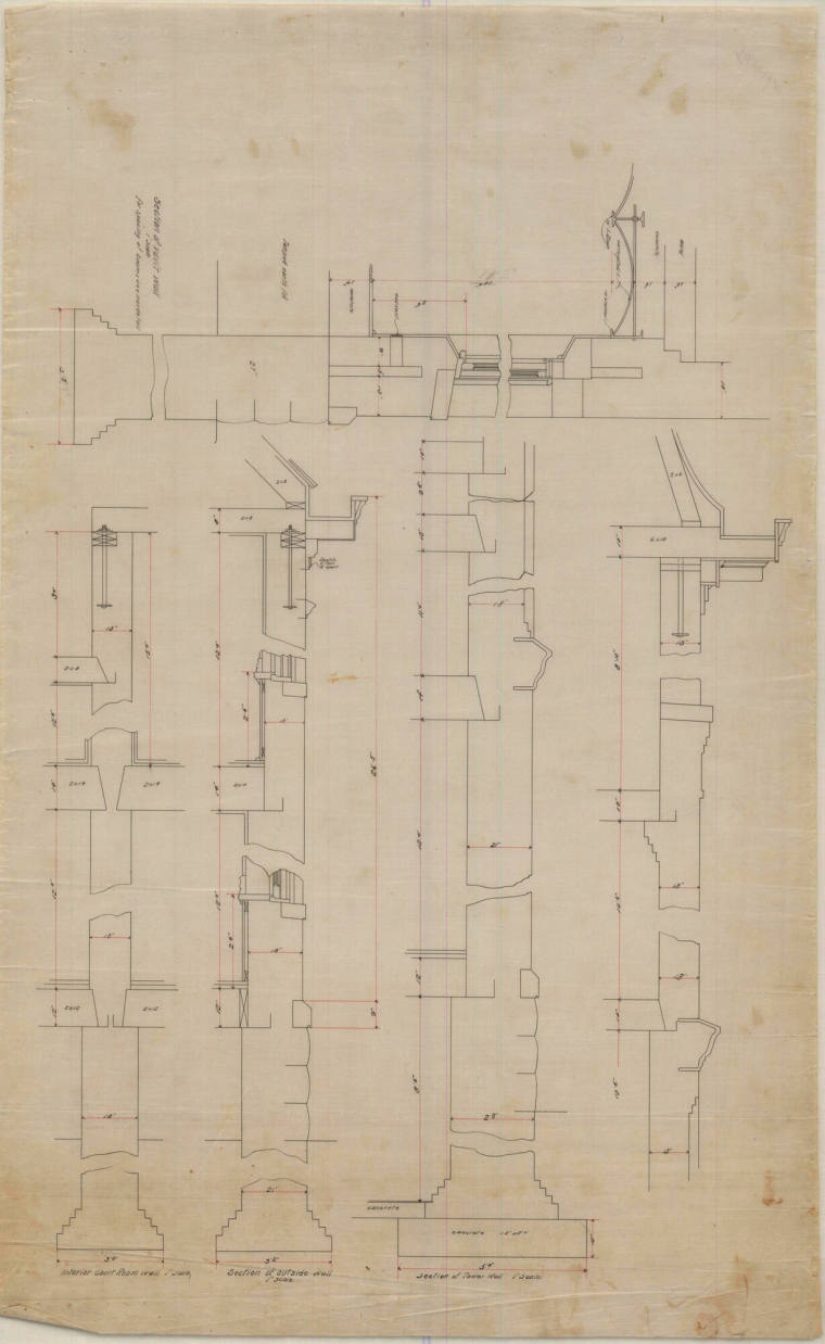 Drawing, Thompson Architectural - Saline County Courthouse, Benton