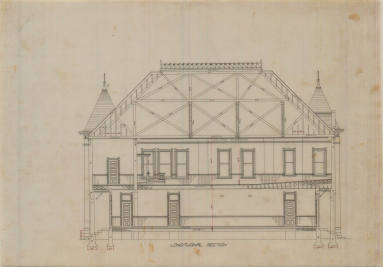 Drawing, Thompson Architectural - Saline County Courthouse, Benton