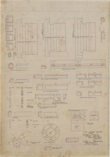 Drawing, Thompson Architectural - Saline County Courthouse, Benton