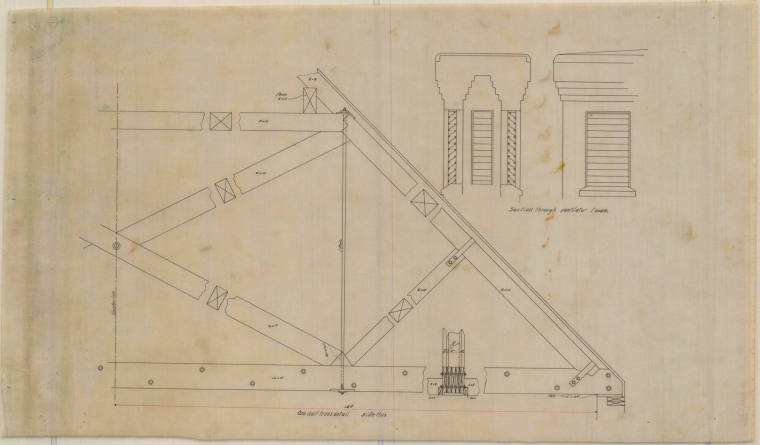 Drawing, Thompson Architectural - Saline County Courthouse, Benton