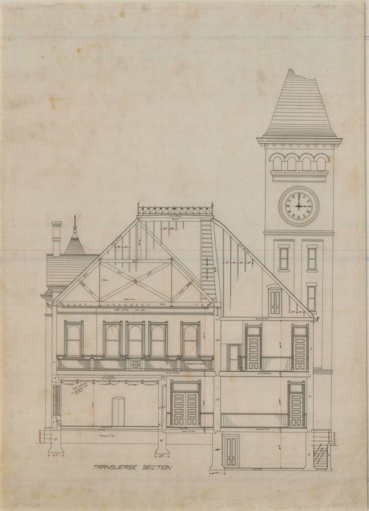 Drawing, Thompson Architectural - Saline County Courthouse, Benton