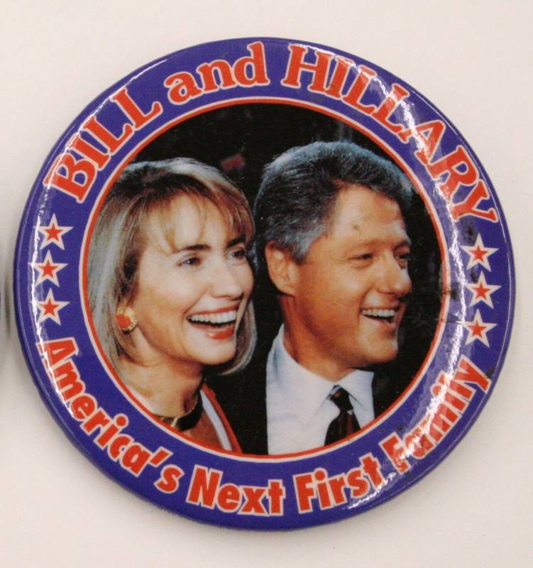 Button, Political - Clinton