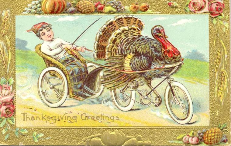 Postcard, Turkey on Bicycle