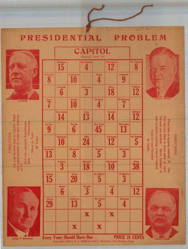 Game, 1928 Presidential Problem