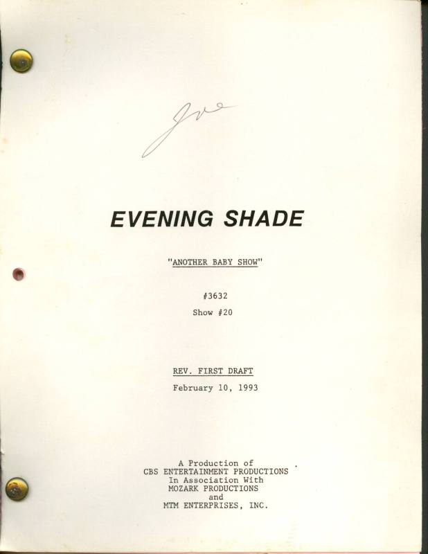 Script, "Evening Shade"- Another Baby Shower"