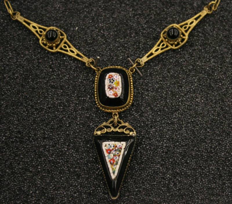 Necklace, Mosaic Millefiori - Mabel Martineau