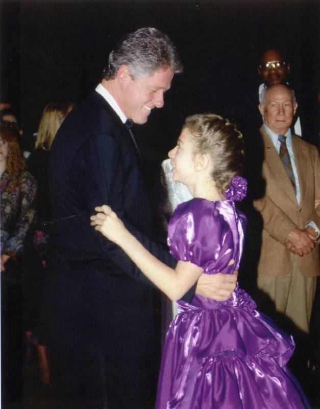 Photograph, Bill Clinton and Chelsea Clinton