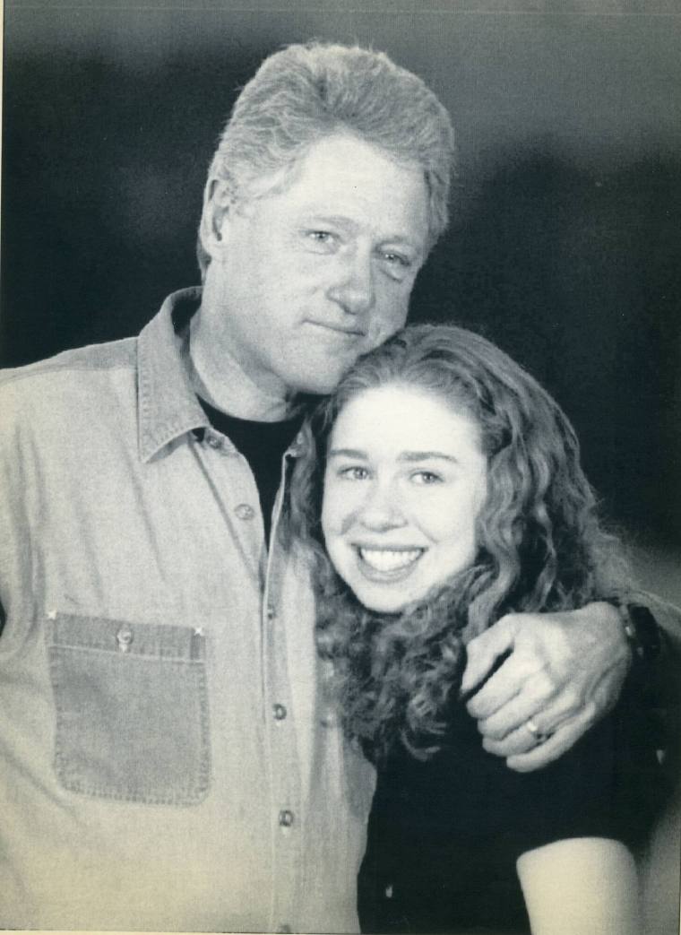 Photograph, Bill Clinton and Chelsea Clinton