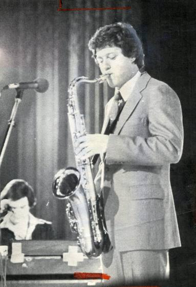 Photograph, Bill Clinton with Saxophone