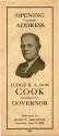 Booklet, Political Campaign Address - R. A. Cook