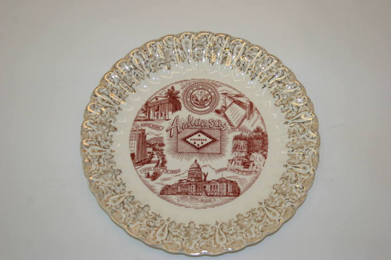 Plate, Arkansas Souvenir