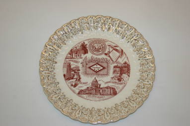 Plate, Arkansas Souvenir