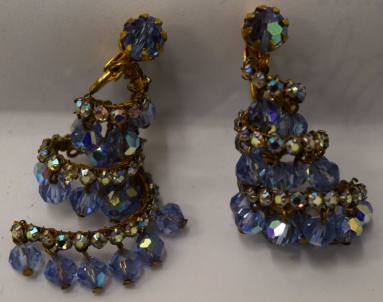 Earrings, Silver Rhinestone - Anne McMath