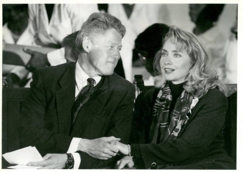 Photograph, President Bill and First Lady Hillary Clinton