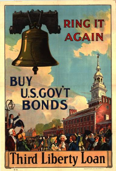 Poster, World War I - "Ring It Again, Buy U.S. War Bonds"