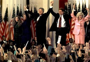 Photograph, President-elect Bill Clinton and Vice President-elect Al Gore