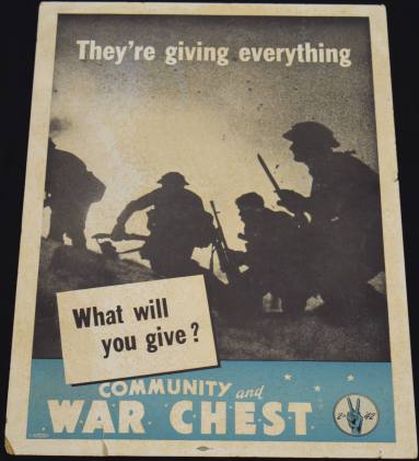 Poster, World War II - "What Will You Give"