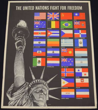 Poster, World War II - "United Nations"