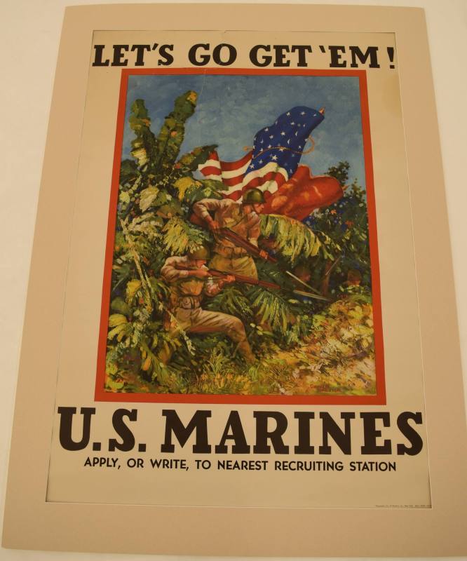 Poster, World War II - "Let's Go Get 'Em"