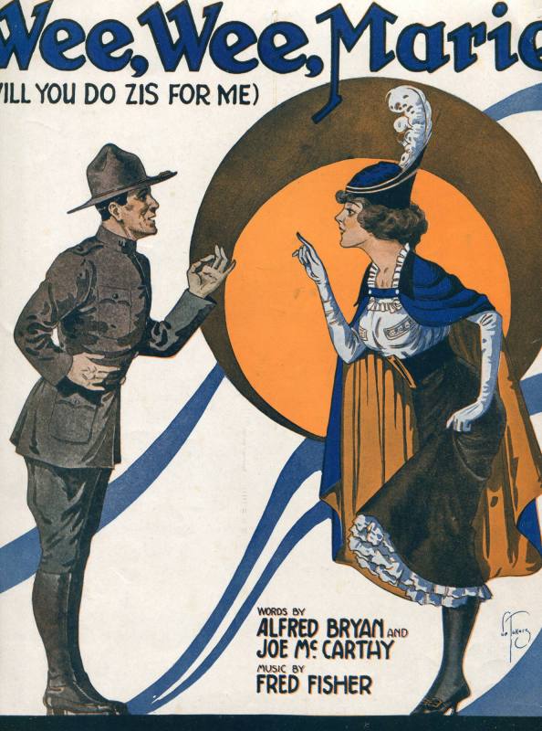 Sheet Music, "Wee, Wee, Marie (Will You Do Zis For Me)"