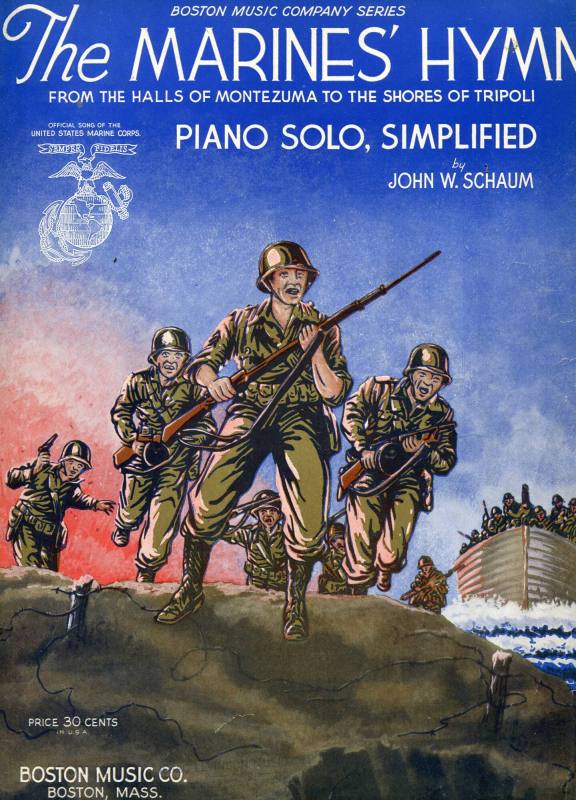 Sheet Music, "The Marines Hymn"