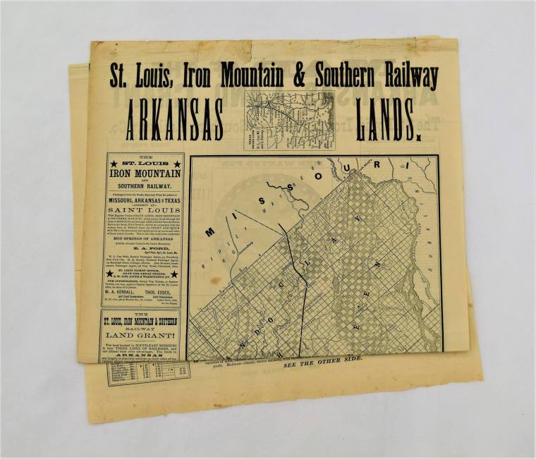 Broadside Advertisement for Arkansas Lands