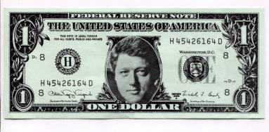 Souvenir, Dollar Bill - Bill Clinton