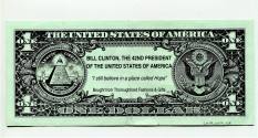 Souvenir, Dollar Bill - Bill Clinton