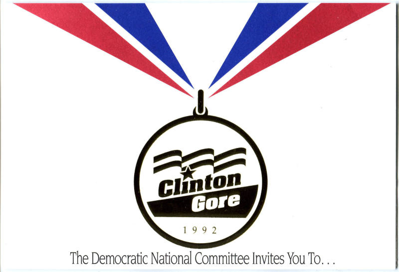 Invitation, Reception - Bill Clinton & Al Gore