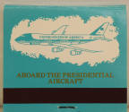 Matchbook Back, Presidential Aircraft - President Bill Clinton