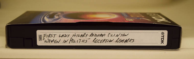 VHS, "Women in Politics" Reception Remarks - Hillary Clinton