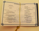 Menu, The White House Staff Mess - President Bill Clinton