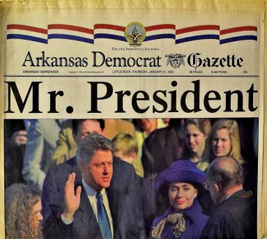 Newspaper, Arkansas Democrat Gazette - Mr. President