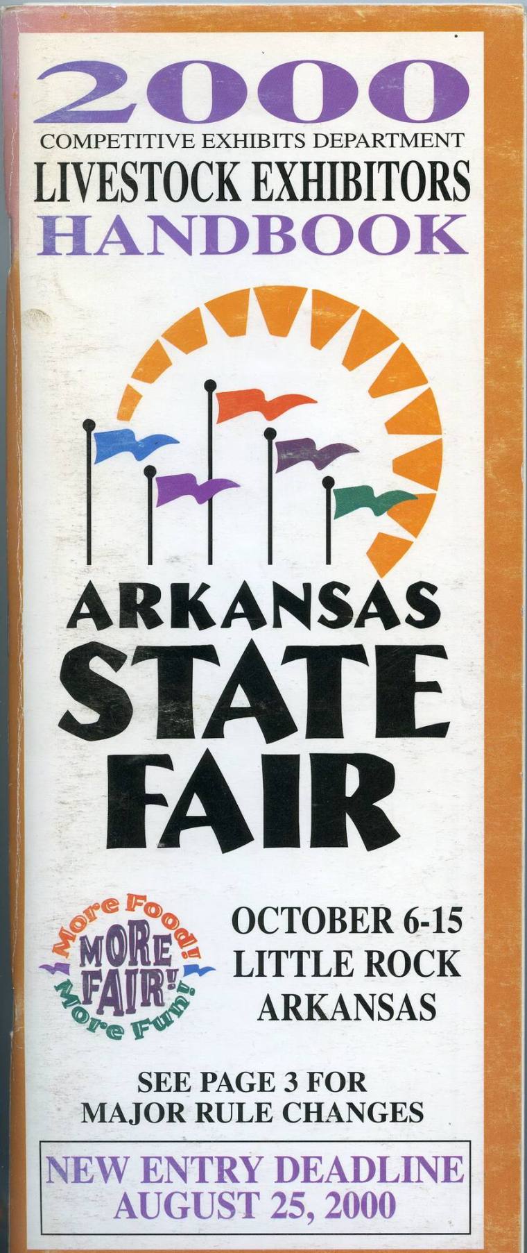 Handbook, Livestock Exhibitors - Arkansas State Fair