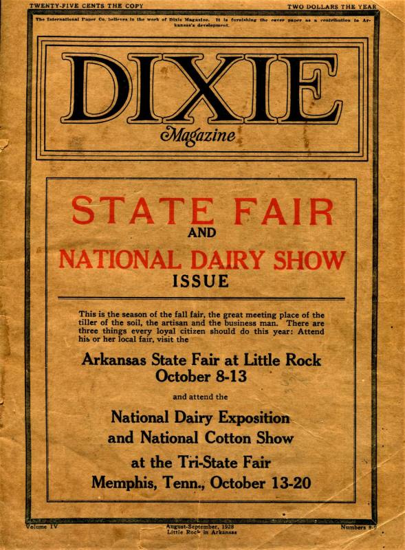 Magazine, "Dixie Magazine" - Arkansas State Fair