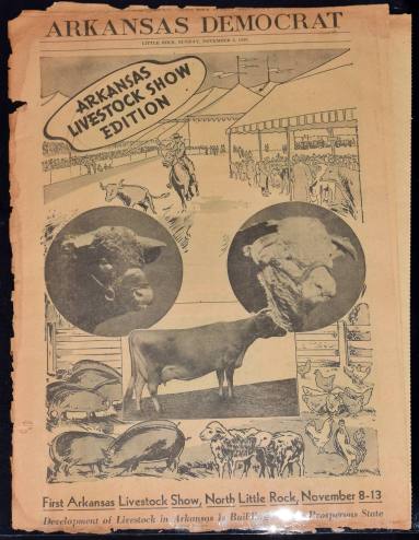 Newspaper, "Arkansas Gazette" - Arkansas Livestock Show