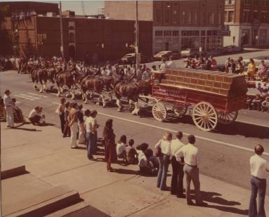 Photograph, Budweiser Wagon - Arkansas State Fair Rodeo