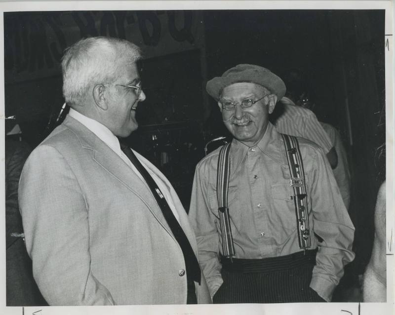 Photograph, Johnnie Holmes & Grandpa Jones - Barton Coliseum