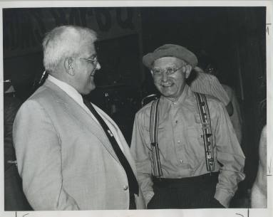 Photograph, Johnnie Holmes & Grandpa Jones - Barton Coliseum