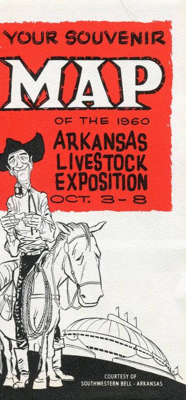 Map, Souvenir - Arkansas Livestock Exposition